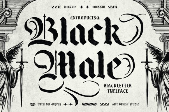 Black Male: A Stencil Typeface for Bold, Timeless Design