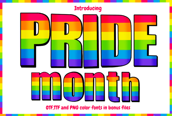 Celebrating Pride Month with Colorful Typography