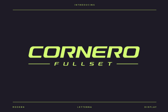 Cornero: Command Attention with This Modern Display Typeface