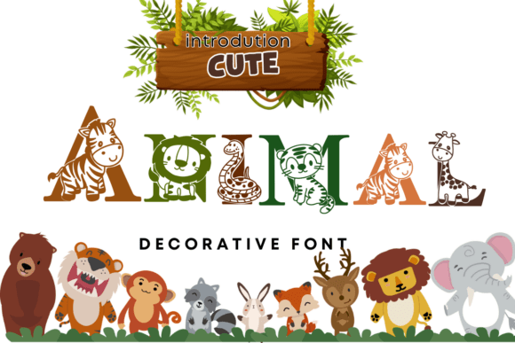 Cute Animal: A Playful Font for Whimsical Designs