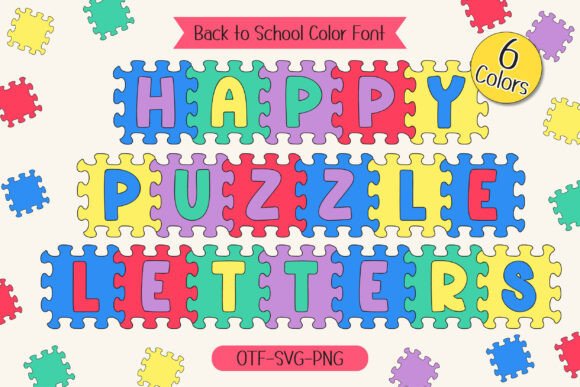 Happy Puzzle: A Playful Typeface for Creative Learning