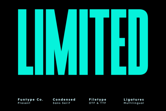 Limited: A Bold Sans Serif for Maximum Impact