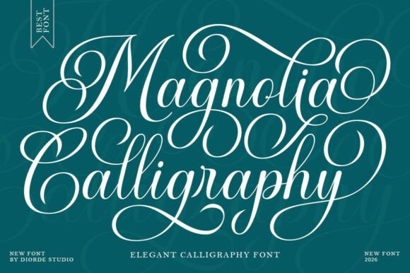 Magnolia Calligraphy: A Blend of Classic Elegance and Modern Boldness