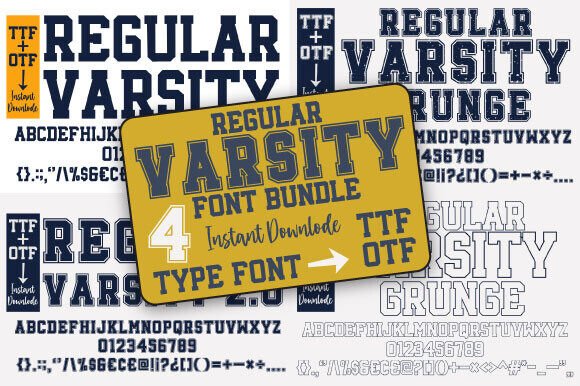 Regular Varsity: The Font That Scores for Team Spirit