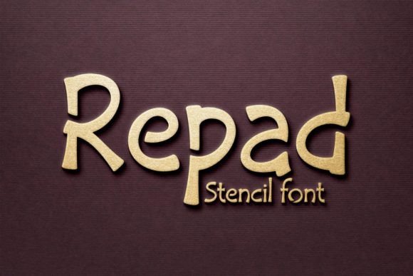 Repad Stencil: A Fun and Quirky Display Font for Modern Makers