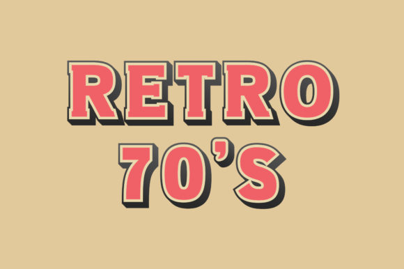 Retro 70s: A Bold Display Font for Creative Projects