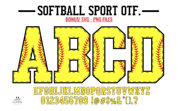 Softball Army: A Premium Font Where Academics Meet Athletics