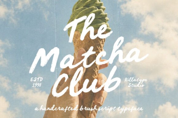 The Matcha Club: A Handwritten Font for Cozy Brands