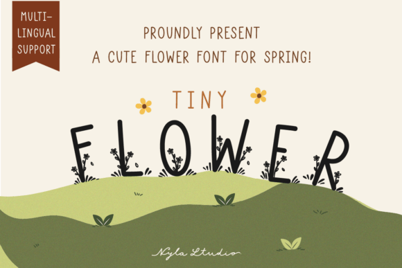 Tiny Flowers: A Decorative Font for Spring and Summer Projects